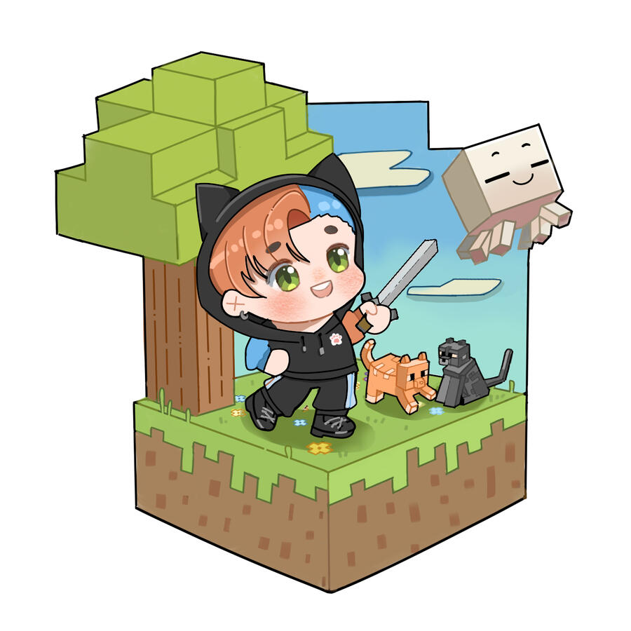 Minecraft YCH | Arilart